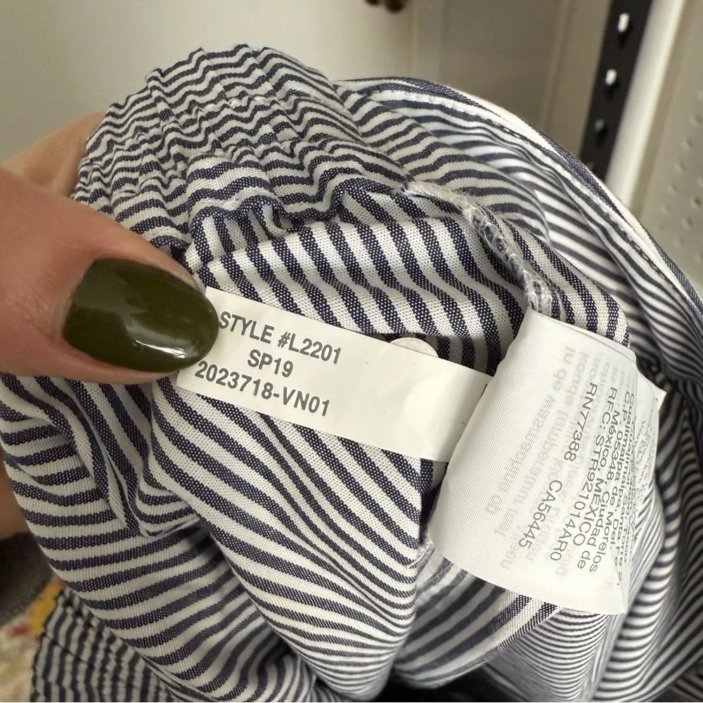 J. Crew Tie-waist short in organic cotton‎ Size 8